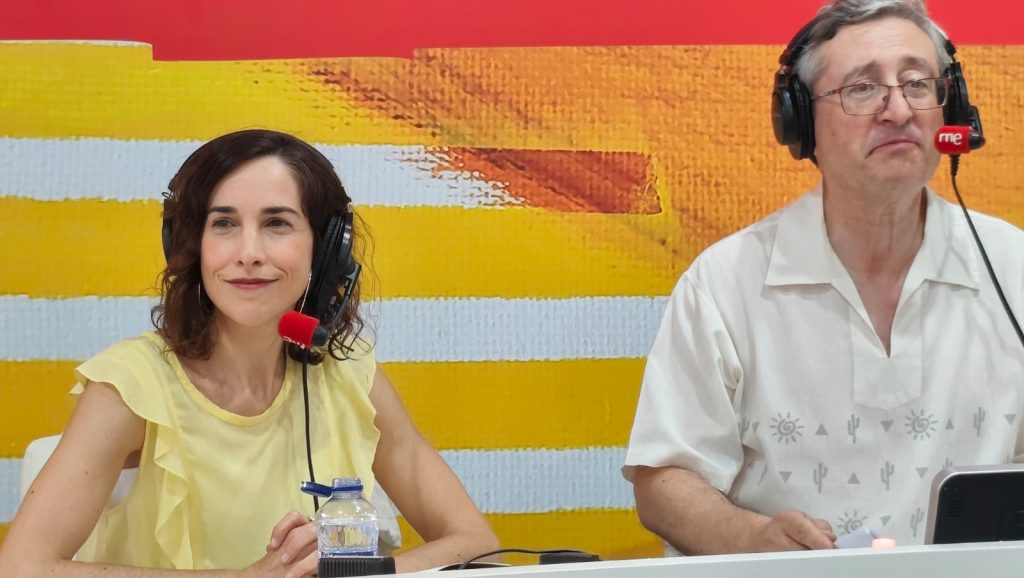 Cristina Fer y Jesús Blázquez en la presentación de Diario de una prisionera de Concha Espina